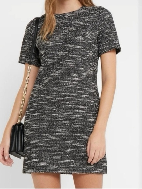 Club Monaco Dresses & Skirts - Club Monaco Black and White Tweed Mini Dress